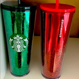 2 new with tags 2019 Starbucks Christmas cups